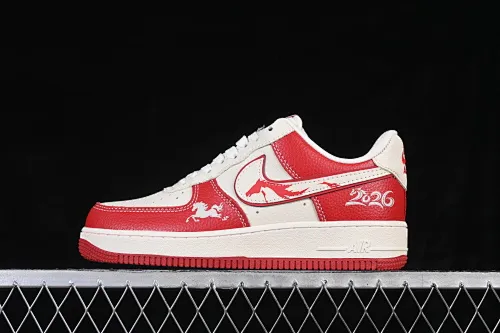 All categories Nk Air Force 1 Air Force series Nk Air Force 1 Low Air Force low top Nike Air Force 1'07 Low Year of the Horse joint name Lit pattern red horse Air Force 1 low top casual sneakers XL1979-134